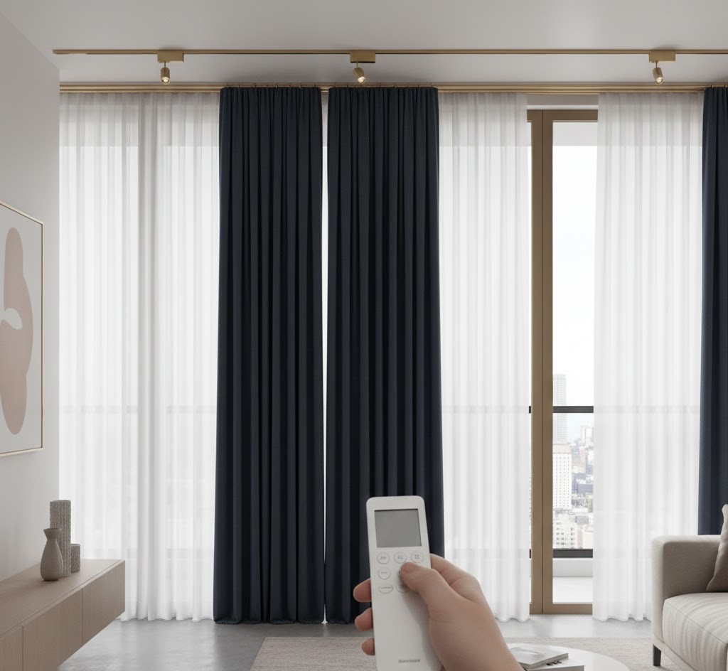 Decorative curtain hardware details